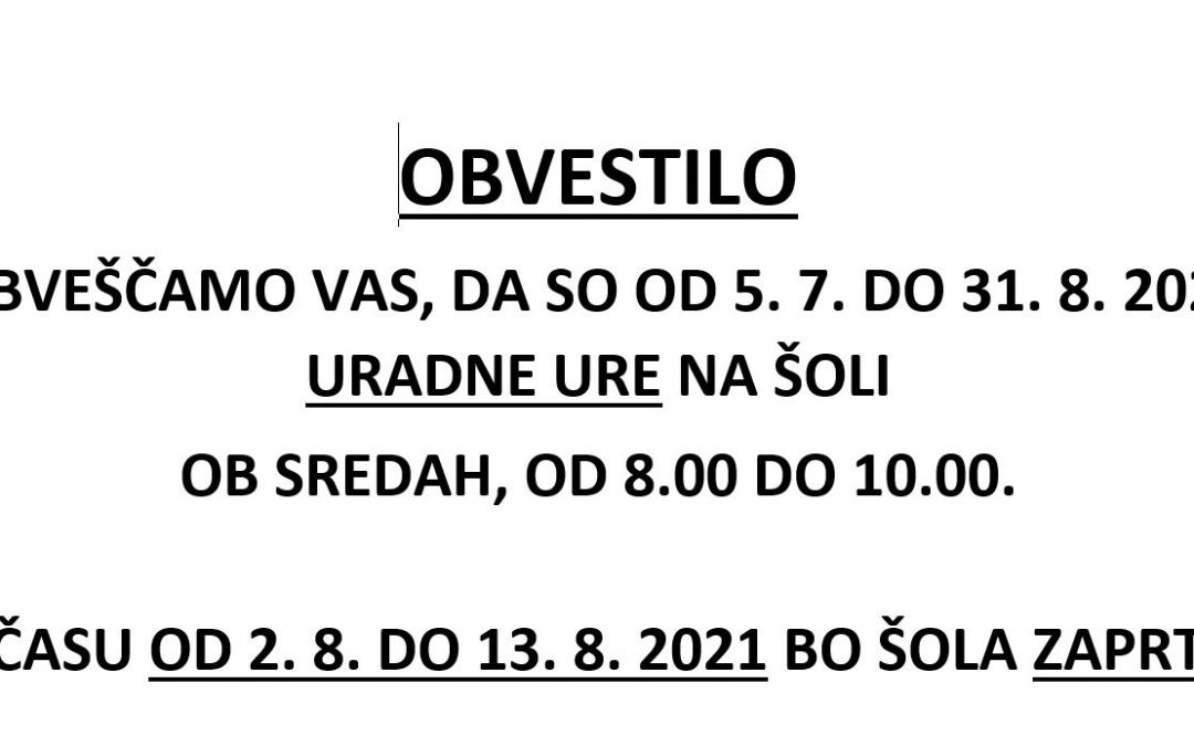 Obvestilo