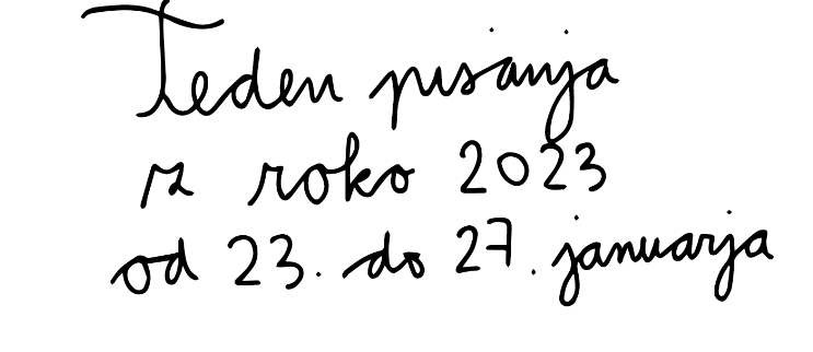 Teden pisanja z roko