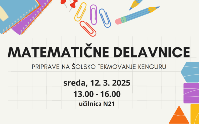 Matematične delavnice za učence 6. – 9. razreda